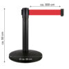 in liner afzetpaaltjes Belt 50cm rood