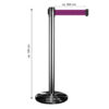 in liner afzetpaaltjes Inox paars